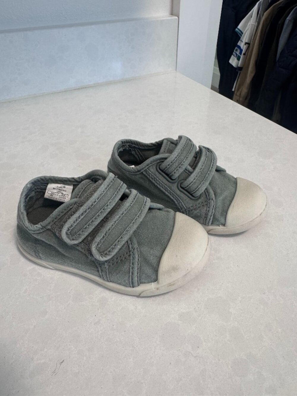 Zara Toddler Canvas Velcro Sneakers - Size 6 (EU 22)
